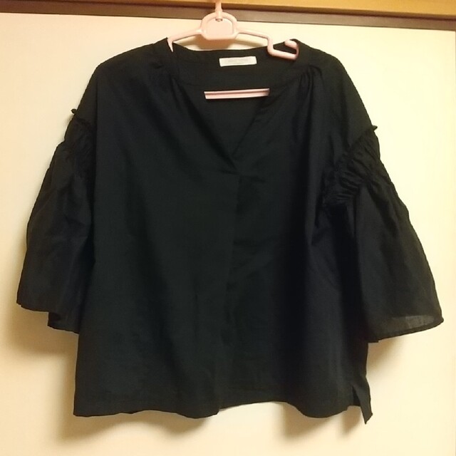 chocol raffine robe(ショコラフィネローブ)の♥️chocol raffine robe 七分袖コットンブラウス♥️ レディースのトップス(カットソー(長袖/七分))の商品写真
