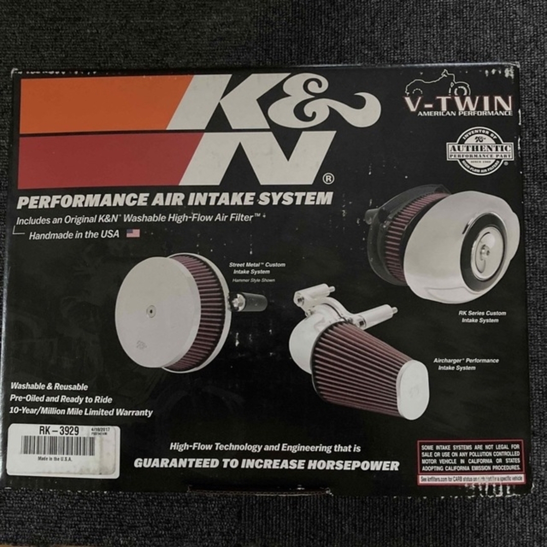 スポーツスター エアクリーナー K\u0026Nインテークキット エア