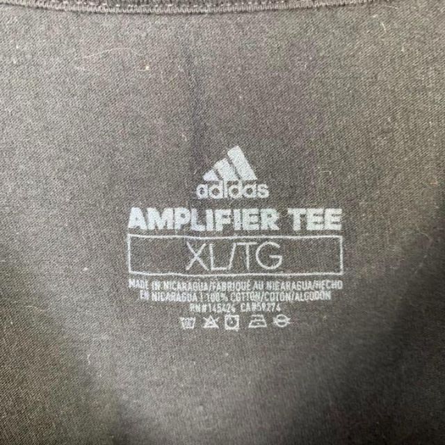 adidas(アディダス)のC893 アディダス　ビッグプリント　XL 黒　ブラック　半袖Tシャツ メンズのトップス(Tシャツ/カットソー(半袖/袖なし))の商品写真