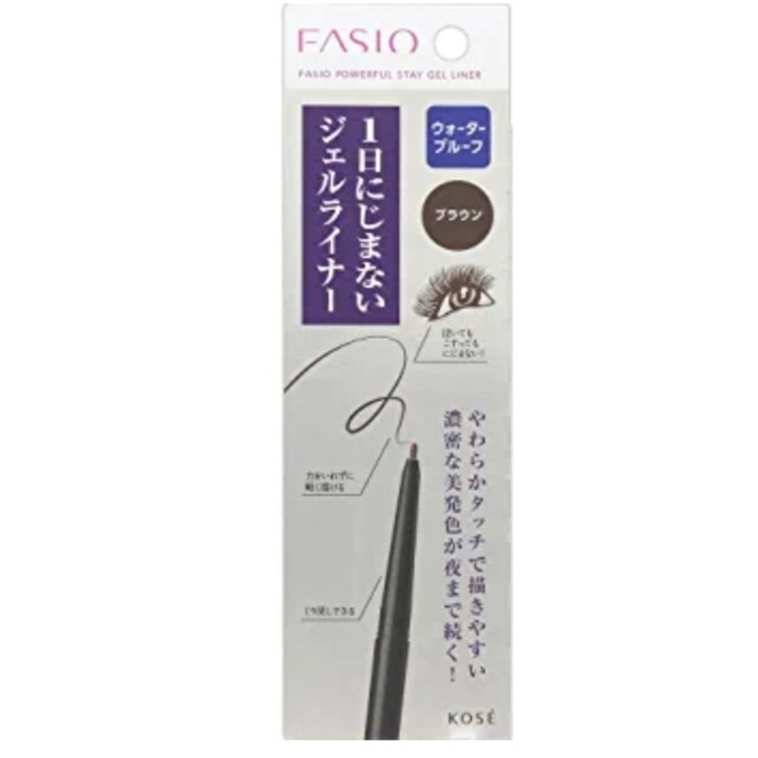 Fasio(ファシオ)のファシオ　FASIO　パワフルステイジェルライナー　ブラウン コスメ/美容のベースメイク/化粧品(アイライナー)の商品写真