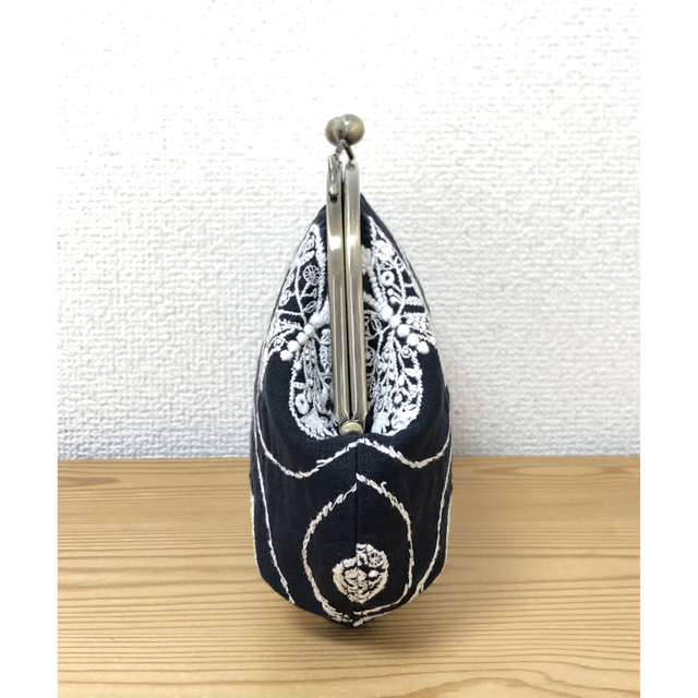 ハンドメイド がま口バッグ ポーチ forest wing ミナペルホネン na ハンドメイド がま口バッグ ポーチ forest wing ミナペルホネン na
