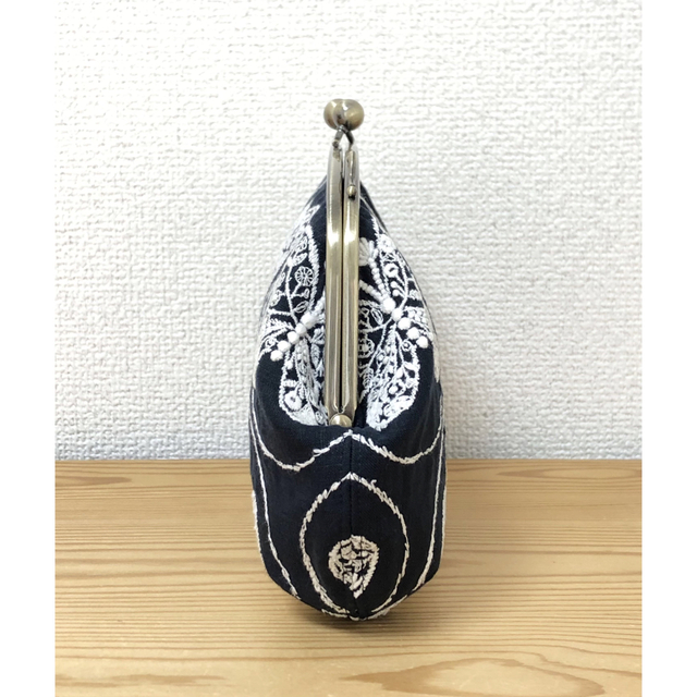 ハンドメイド がま口バッグ ポーチ forest wing ミナペルホネン na ハンドメイド がま口バッグ ポーチ forest wing ミナペルホネン na