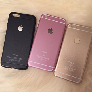 アップル(Apple)のiphone6/6sケース 日本未発売デザイン！ピンク ゴールド ブラック(iPhoneケース)
