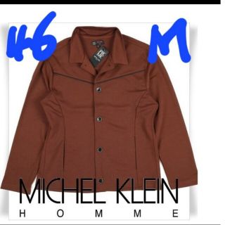 ミッシェルクランオム(MICHEL KLEIN HOMME)の定価15400円‼️MICHEL KLEIN パイピングカットソージャケット(ブルゾン)