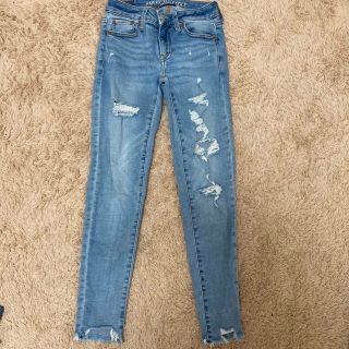 アメリカンイーグル(American Eagle)のアメリカンイーグル　デニムパンツ　ダメージ(デニム/ジーンズ)