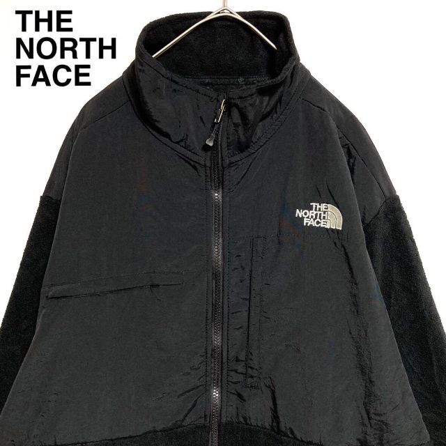 レア◎THE NORTH FACE◎名作◎デナリジャケット◎黒◎ロゴ刺繍◎だぼ