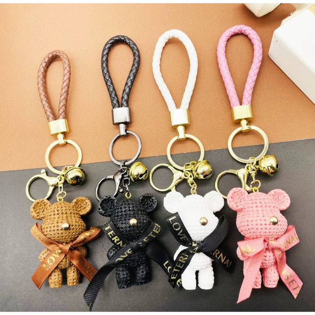 誕生日/お祝い ♡人気商品♡ブラック チャーム キーホルダー くま 誕生日 プレゼント 小物 キーホルダー 誕生日/お祝い ♡人気商品♡ブラック チャーム キーホルダー くま 誕生日 プレゼント 小物 キーホルダー