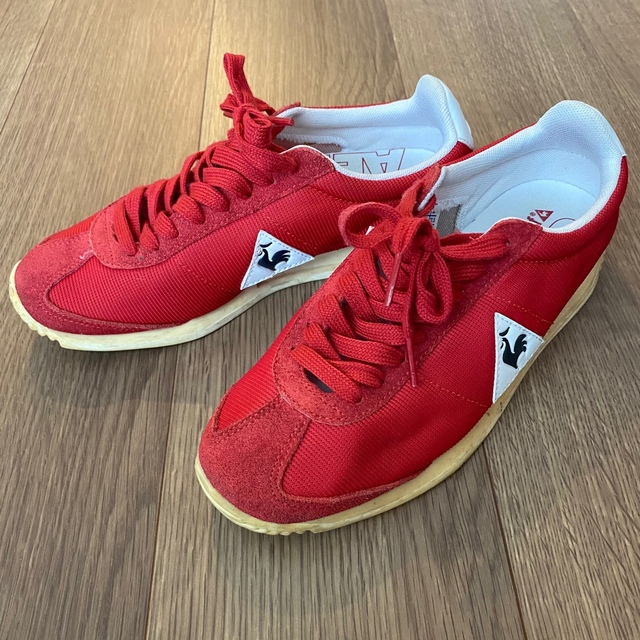 le coq sportif(ルコックスポルティフ)のle coq sportif スニーカー　赤 レディースの靴/シューズ(スニーカー)の商品写真