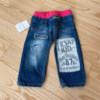 ザショップティーケー(THE SHOP TK)の新品　TK  デニム パンツ　80(パンツ)