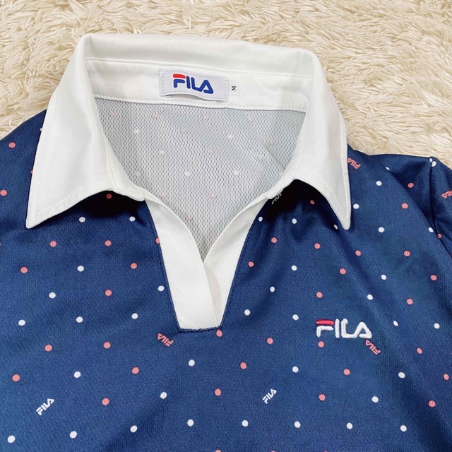 FILA(フィラ)の【人気デザイン】FILA フィラ　ゴルフ　ワンピース　総柄　Mサイズ スポーツ/アウトドアのゴルフ(ウエア)の商品写真