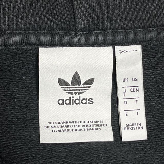 ○日本正規品○ adidas アディダス フルジップパーカー ブラック 刺繍 プリント ロゴ adidas アディダス フルジップパーカー ブラック 刺繍 プリント ロゴ