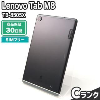 レノボ(Lenovo)のTB-8505X Lenovo Tab M8 アイアングレー SIMフリー 中古 Cランク 本体【エコたん】(タブレット)