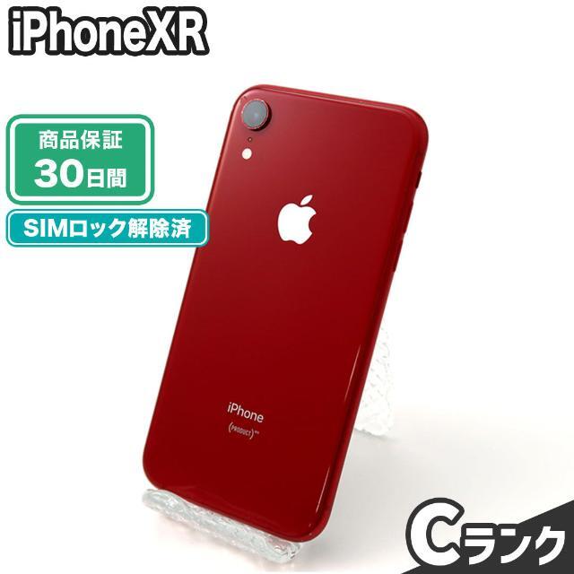 iPhoneXR 64GB プロダクトレッド au  Cランク 本体【ReYuuストア（リユーストア）】