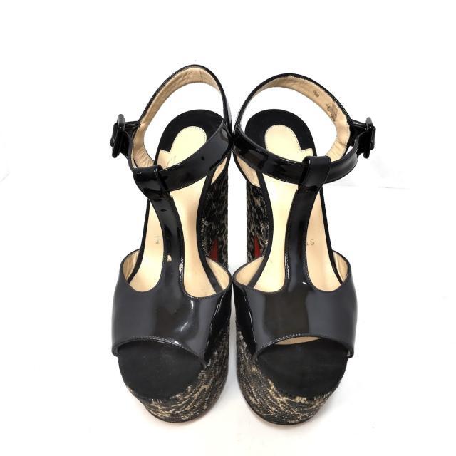 Christian Louboutin - クリスチャンルブタン サンダル 35 - 黒の通販