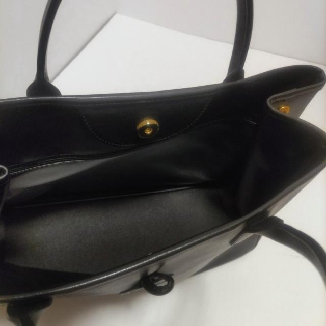 LONGCHAMP(ロンシャン)のロンシャン トートバッグ ロゾ 黒 レザー レディースのバッグ(トートバッグ)の商品写真