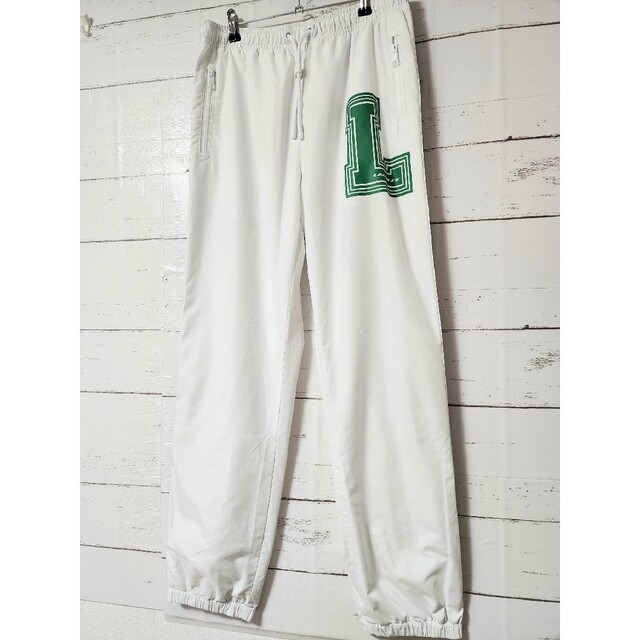 LACOSTE - 《超希少》Lacoste ラコステ トラックパンツ デカロゴ 白