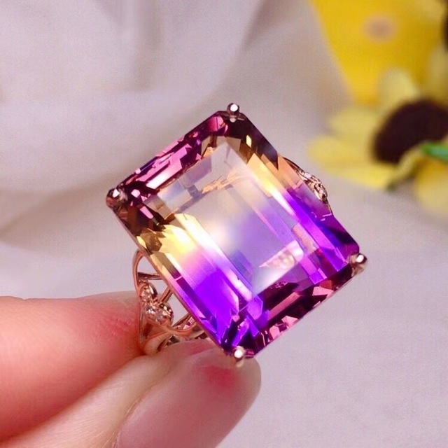 ⭐︎【天然】アメトリン リング k18 15.3ct