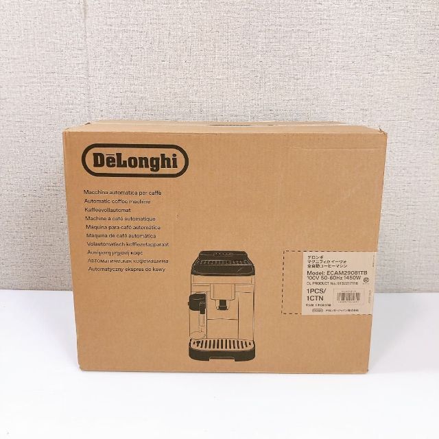 新作人気 DeLonghi ECAM29081TB 全自動コーヒーマシン デロンギ エスプレッソマシン デロンギ マグニフィカ イーヴォ 全自動コーヒーマシン ECAM29081TB