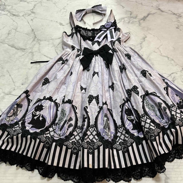 Angelic Pretty Cinema Doll JSK KC ラベンダー - plastmix.pl