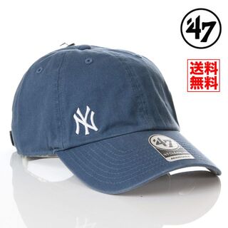 フォーティセブン(47 Brand)の【新品】47 キャップ NY ヤンキース 帽子 青 ブルー レディース メンズ(キャップ)