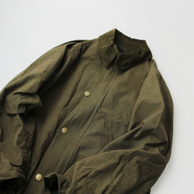 極美品 2023SS Barbour バブアー FRAMeWORK別注 OVERSIZED BEAUFORT cotton 36/カーキ コート ジャケット【2400013318990】