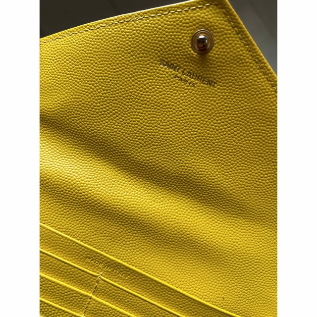 Yves Saint Laurent - イブサンローラン 長財布 イエロー 正規品 Yves Saint Laurent - イブサンローラン 長財布 イエロー 正規品