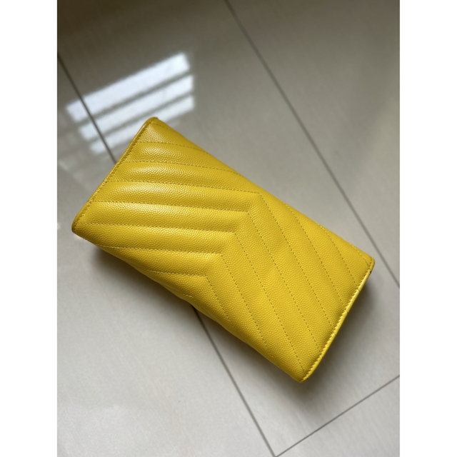 Yves Saint Laurent - イブサンローラン 長財布 イエロー 正規品 Yves Saint Laurent - イブサンローラン 長財布 イエロー 正規品