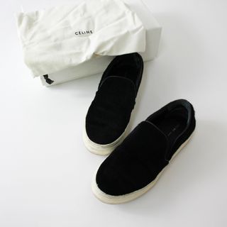 celine - CELINE セリーヌ メッシュレザーシューズ 37/ブラック