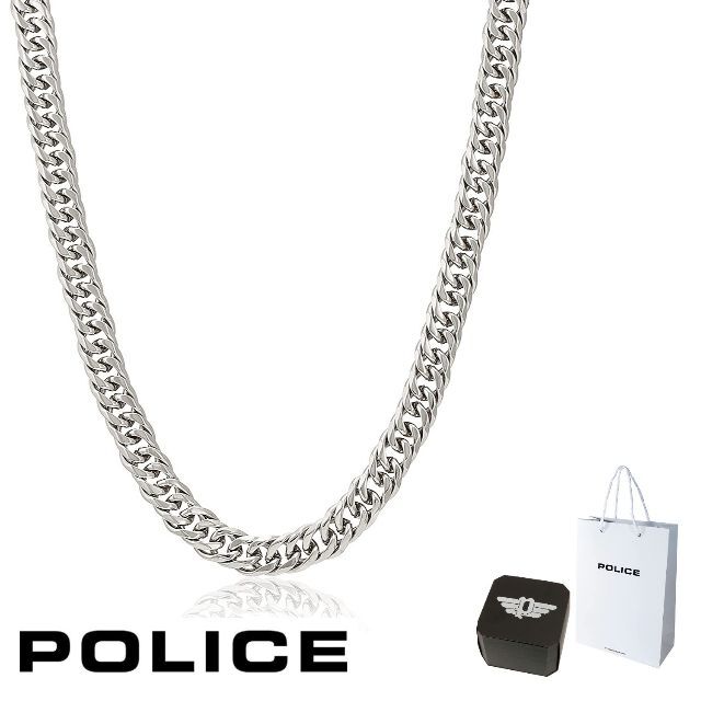 POLICE(ポリス)のポリス POLICE ネックレス GN0002606 50cm 5.7mm 喜平 メンズのアクセサリー(ネックレス)の商品写真