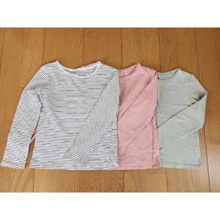 エイチアンドエム(H&M)のH&M 長袖トップス3枚セット 110サイズ(Tシャツ/カットソー)