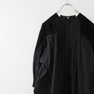 sacai バックプリーツシャツドッキングニット