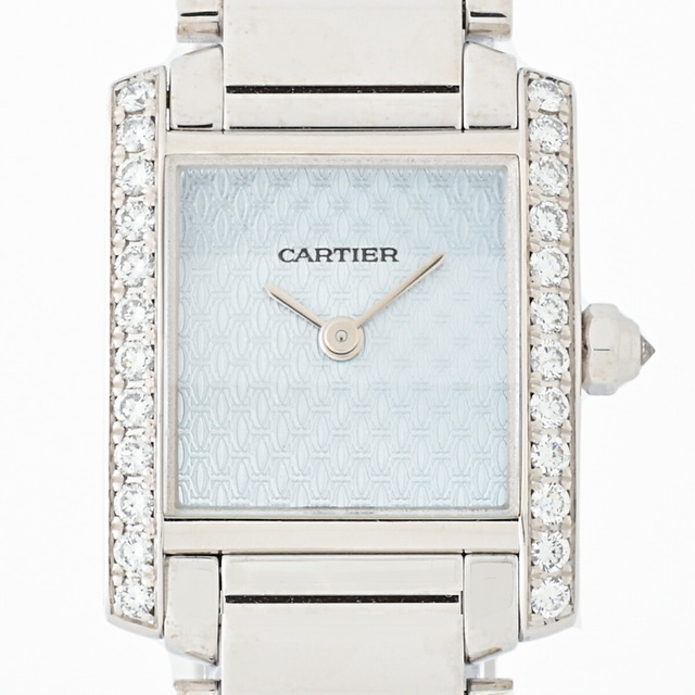 Cartier(カルティエ)のカルティエ タンクフランセーズSM K18WGダイヤ【中古】67621 レディースのファッション小物(腕時計)の商品写真