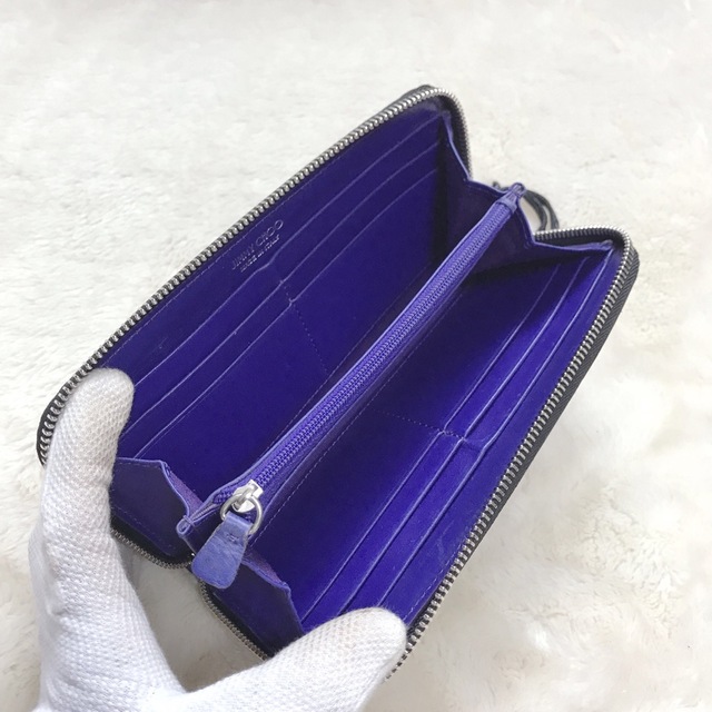 JIMMY CHOO - 美品 ジミーチュウ 長財布 フィリッパ マルチスタッズ