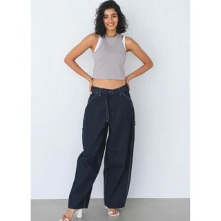 アリシアスタン(ALEXIA STAM)の新品⭐︎ALEXIA STAM x Lee Wide Painter Pants(デニム/ジーンズ)