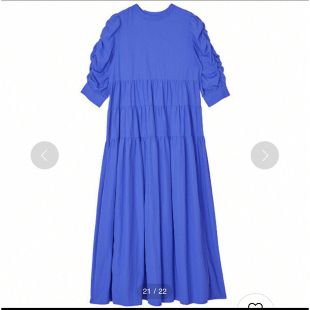 Ameri VINTAGE(アメリヴィンテージ)のameri MEDI COLOR TIERED VOLUME DRESS レディースのワンピース(ロングワンピース/マキシワンピース)の商品写真