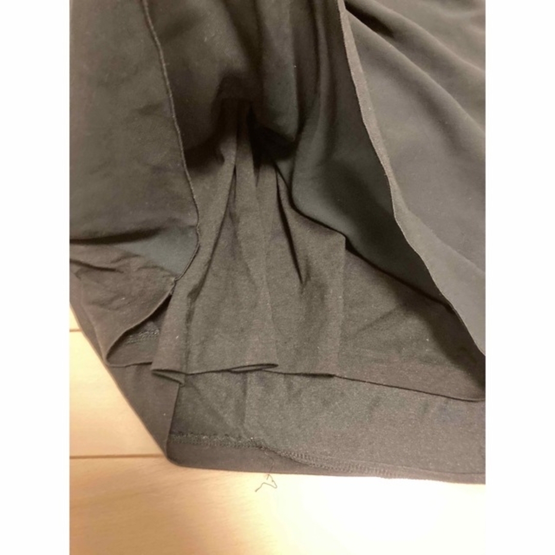 QUEENS COURT(クイーンズコート)のフレンチスリーブ　半袖　カットソー　ブラウス　M  2枚　シフォン　ベージュ　黒 レディースのトップス(シャツ/ブラウス(半袖/袖なし))の商品写真