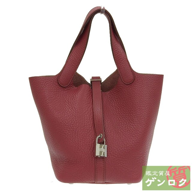 HERMES エルメス ピコタンロックPM ハンドバッグ レッド レザー □R刻印 (2014年) レディース【質屋】