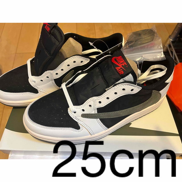 靴/シューズTravis Scott Air Jordan 1 Low  25cm