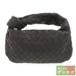 ボッテガヴェネタ(Bottega Veneta)の【中古】BOTTEGAVENETA ボッテガヴェネタ イントレチャート ミニジョディ ワンハンドル ハンドバッグ ショルダーバッグ ブラウン レザー レディース【質屋】(ショルダーバッグ)