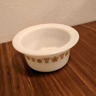 パイレックス(Pyrex)の［ビンテージ］Pyrex バタフライゴールド　バタージャー(容器)