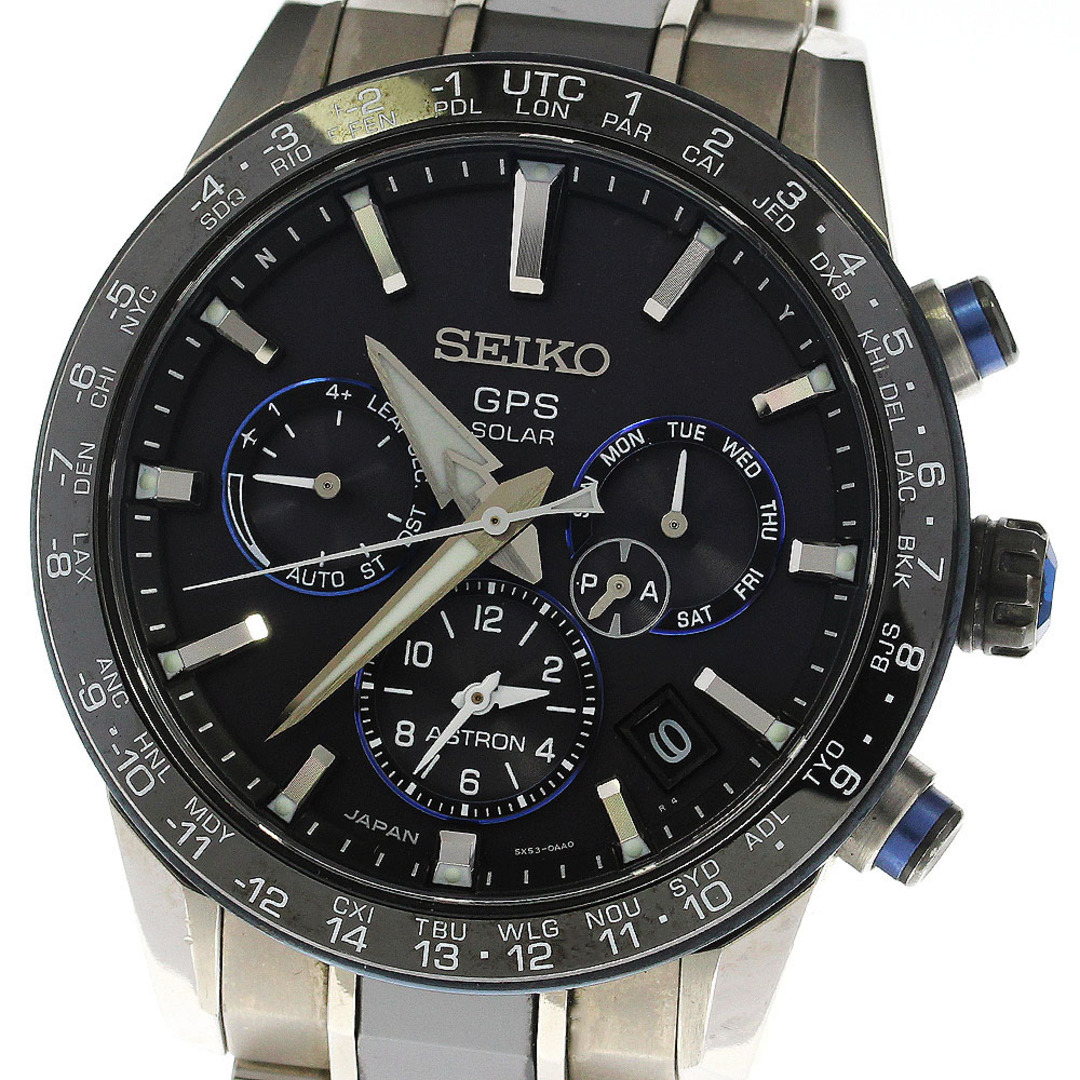 セイコー SEIKO 5X53-0AN0/SBXC027 アストロン 2019サマー限定モデル ソーラー電波 メンズ 良品 箱・保証書付き_747870【ev10】