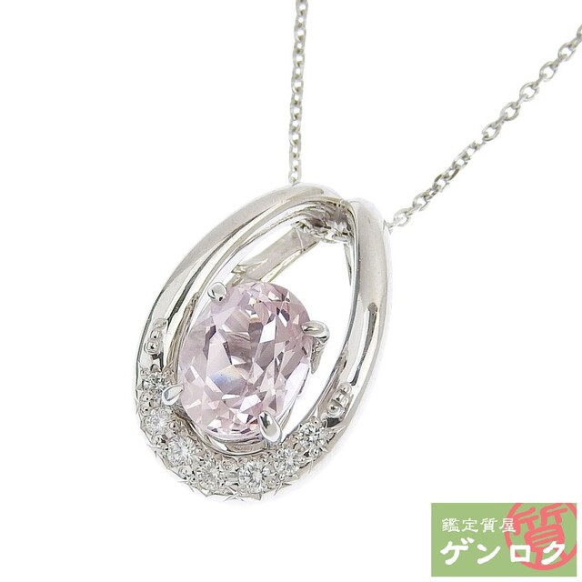 TASAKI タサキ クンツァイト ネックレス 750 K18WG ダイヤモンド ...