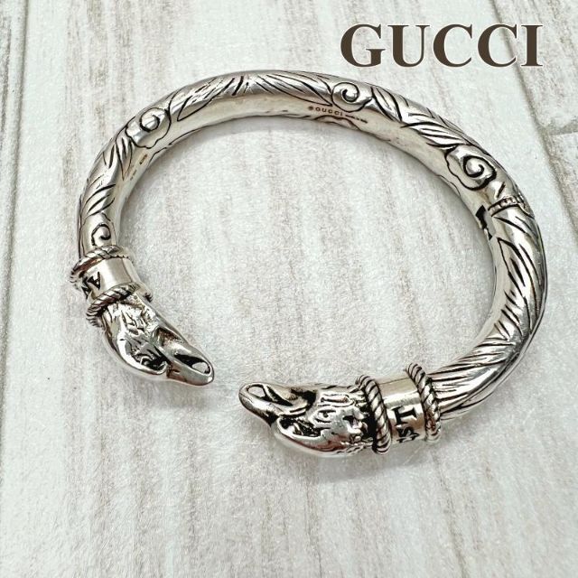 グッチ GUCCI ブレスレット バングル アンガーフォレスト イーグルヘッド-