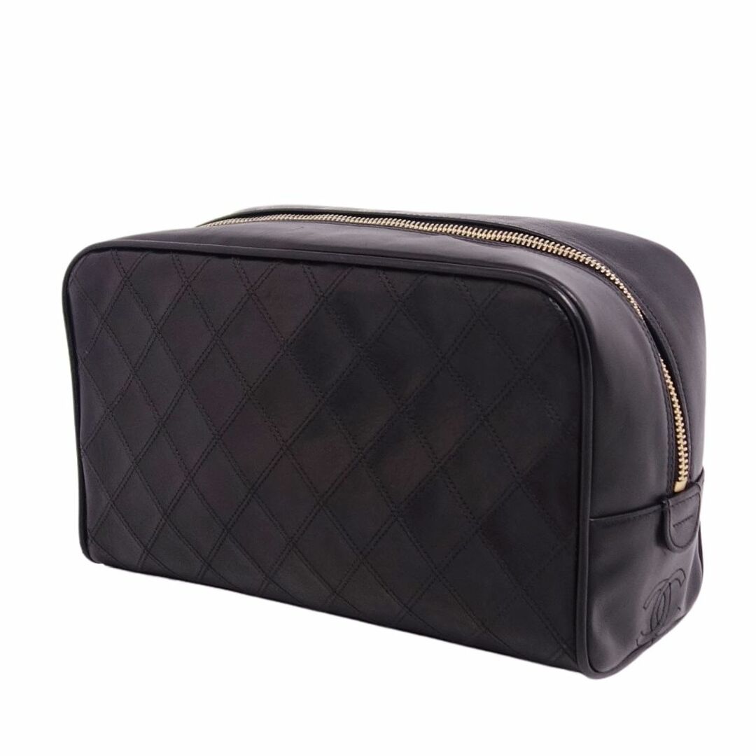 美品 Vintage シャネル CHANEL メイクポーチ バニティバッグ セカンド