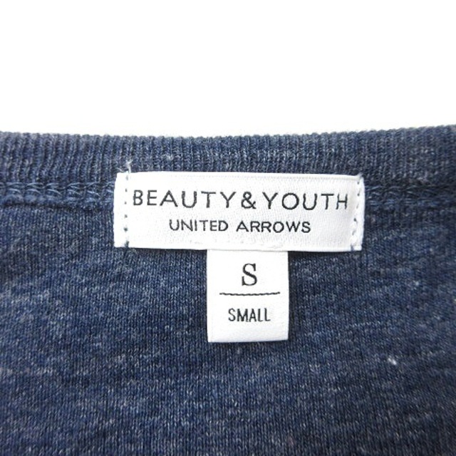 BEAUTY&YOUTH UNITED ARROWS(ビューティアンドユースユナイテッドアローズ)のユナイテッドアローズ ビューティー&ユース カットソー Tシャツ 長袖 S 紺 レディースのトップス(Tシャツ(長袖/七分))の商品写真