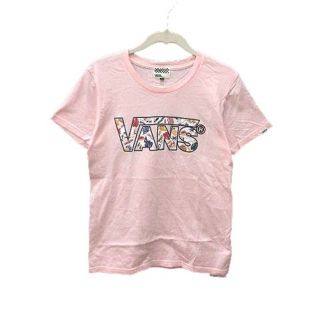 ヴァンズ(VANS)のVANS Tシャツ カットソー クルーネック ロゴプリント 半袖 S ピンク(Tシャツ(半袖/袖なし))