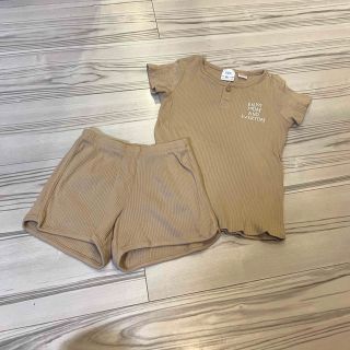 ザラキッズ(ZARA KIDS)の美品！【ZARA】ザラキッズ リブ パジャマ 部屋着 2ピース サイズ104(パジャマ)