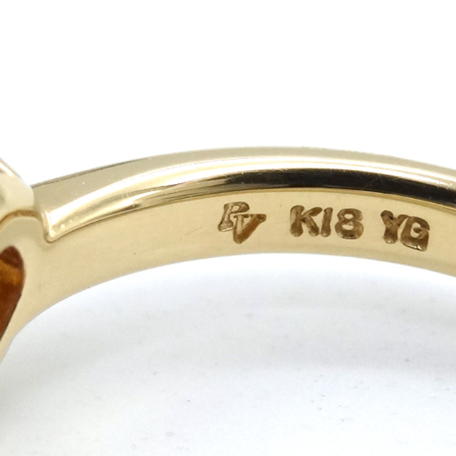 ダイヤリングポンテヴェキオ ダイヤ リング K18 イエローゴールド 指輪 約8号 D:0.38ct ジュエリー Ponte Vecchio
