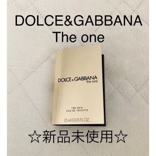 ドルチェアンドガッバーナ(DOLCE&GABBANA)の☆新品未使用☆ドルチェ＆ガッバーナ ザ ワン オードトワレ 1.5ml(香水(女性用))