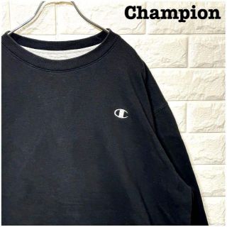 チャンピオン(Champion)の刺繍ロゴ★チャンピオンchampion 裏起毛トレーナー スウェット 超ゆるだぼ(スウェット)